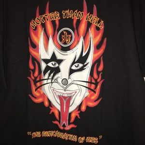 Vintage kiss concert shirt rare 2001 double sided new without tags
